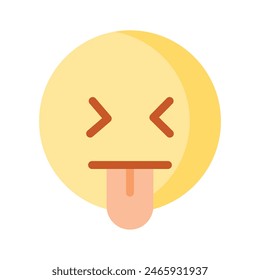 Holen Sie sich diese Premium-Ikone des verrückten Emoji-Vektorgrafik-Design