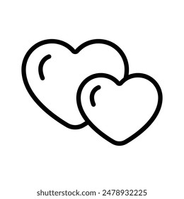 Get this premium icon of love, vector of hearts