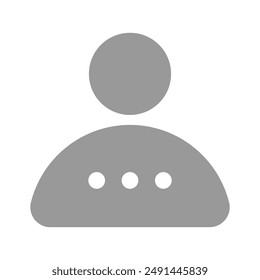 Get this premium icon of user communication with downloadable facility