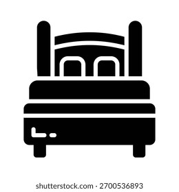 Obtenga este icono de estilo de línea premium del interior de la cama