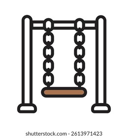 Get this trendy icon of swing in modern style