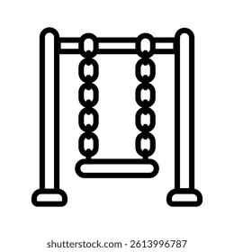 Get this trendy icon of swing in modern style