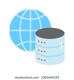 Get this unique icon of global storage in modern style, easy to use icon