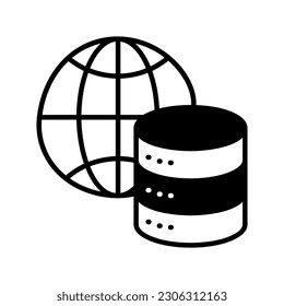 Obtener este icono único del almacenamiento global en un icono de estilo moderno y fácil de usar