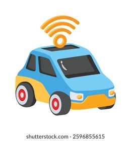 Get this visually appealing 3d style icon of smart car
