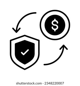 Get this visually appealing vector of financial security, ready to use icon of secure investment