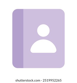 Get this well designed icon of contact book in modern style
