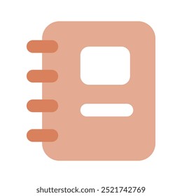 Get this well designed icon of contact book in modern style