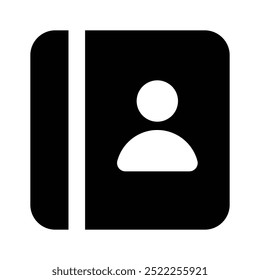 Get this well designed icon of contact book in modern style