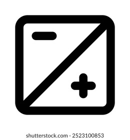 Holen Sie sich dieses gut gestaltete Kontrastsymbol im modernen Stil