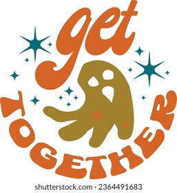 Get together, Halloween Retro Design