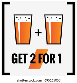 Get Two For One With Two Beverage Glasses