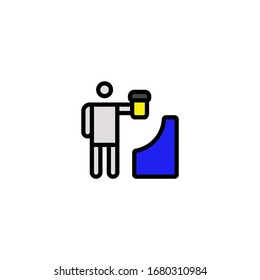 Get Urine Sample Bathroom Icon, Logo, Vector