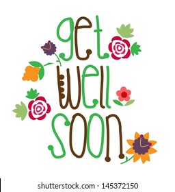 Get Well Soon Card Stock Vector (Royalty Free) 145372150 | Shutterstock