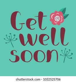 516 Get well soon calligraphy Images, Stock Photos & Vectors | Shutterstock