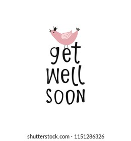 Get Well Soon Greeting Card Bird Stock Vector (Royalty Free) 1151286326 ...