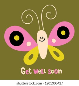 Get well soon greeting card