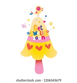 Get well soon greeting card