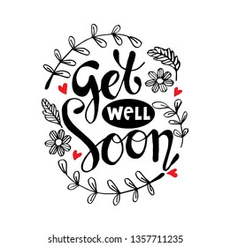 Get well soon greeting card