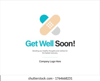 Get Well Soon Greeting Card Design