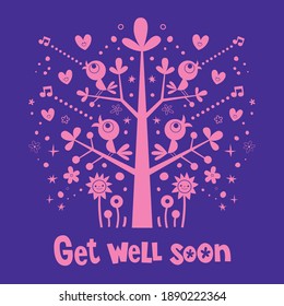 Get well soon greeting card