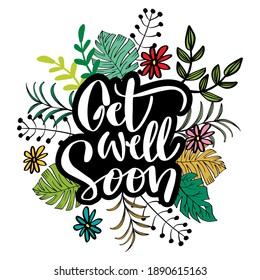 Get well soon greeting card