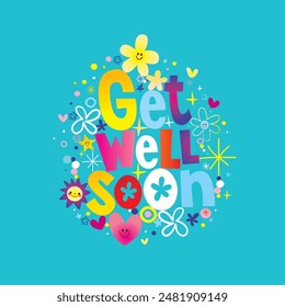 Get well soon greeting card