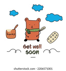 Get Well Soon Honey Bear