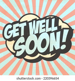 Get Well Soon, Illustration In Vector Format