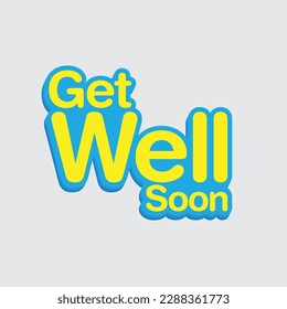 Get well soon message 3d design