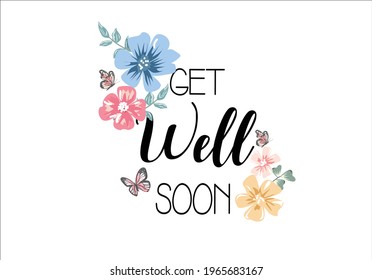 get well soon vector art 