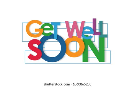 Get Well Soon Vector Letters