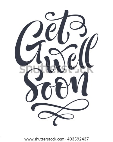 get well soon vector text on のベクター画像素材 ロイヤリティフリー