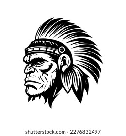 Get wild with our hand-drawn collection set of gorillas wearing Indian chief head accessories. A unique and bold addition to any design project