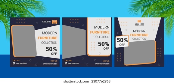 Get you bundle offer for free home delivery special Dressing table design element buy one get one design interior decoration furniture fast delivery social media post template 2023 