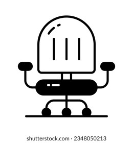 Get you hands on this catchy vector of office chair, office interior icon design