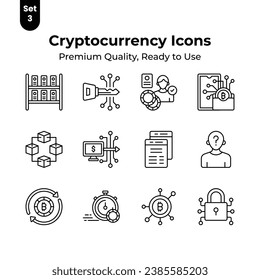 Get you hold on this beautiful and amazing cryptocurrency vectors set, ready for premium download