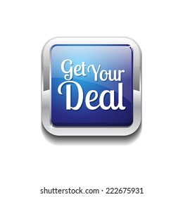 Get Your Deal Blue Vector Icon Button