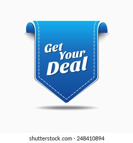 Get Your Deal Blue Vector Icon Design