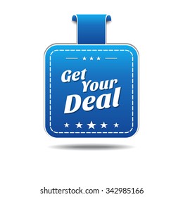 Get Your Deal Blue Vector Icon Design