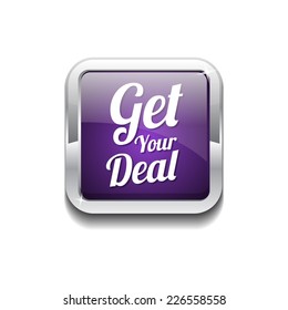 Get Your Deal Purple Vector Icon Button