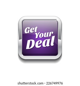 Get Your Deal Purple Vector Icon Button