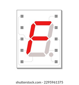 Get your electronic circuit design up and running with this seven segment display in vector EPS format
