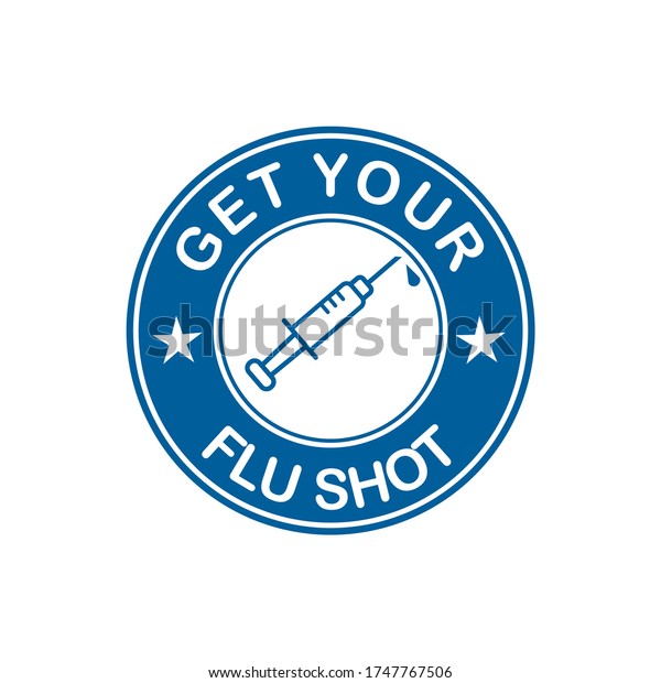 Get Your Flu Shot Logo Design Stock Vector (Royalty Free) 1747767506 ...