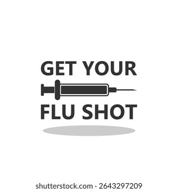 Receba sua vacina contra gripe com sombra