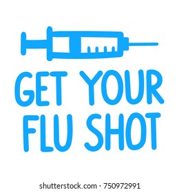 Get Your Flu Shot Vector Hand Stock Vector (Royalty Free) 750972991 ...