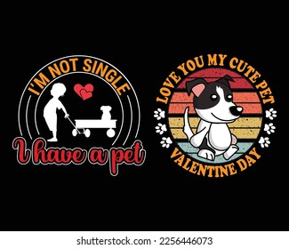 Get your furry friend in the Valentine's Day spirit with our adorable t-shirt. Show off your love for your pet with this cute and comfortable tee. 