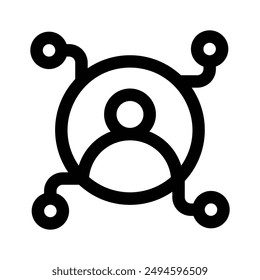 Pon tu mano en este icono creativo de la red de usuarios