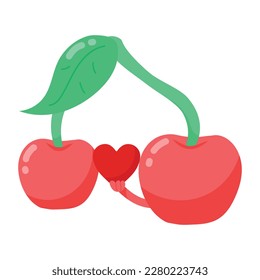 Get your hands on cherries flat sticker 
