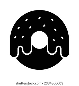 Get your hands on dripping donut icon in modern style, editable vector
